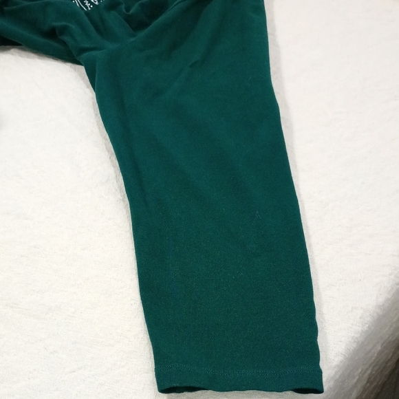 Catherines,   Emerald Long Sleeve Top with Gold and Silver Tree Design - Picture 7 of 7